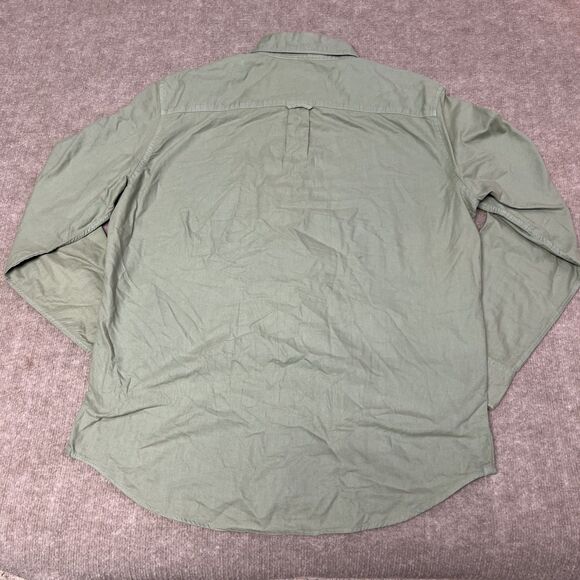 American Eagle Mens Large L LG Sage Button Down Casual Preppy Comfort Shirt - Picture 2 of 7